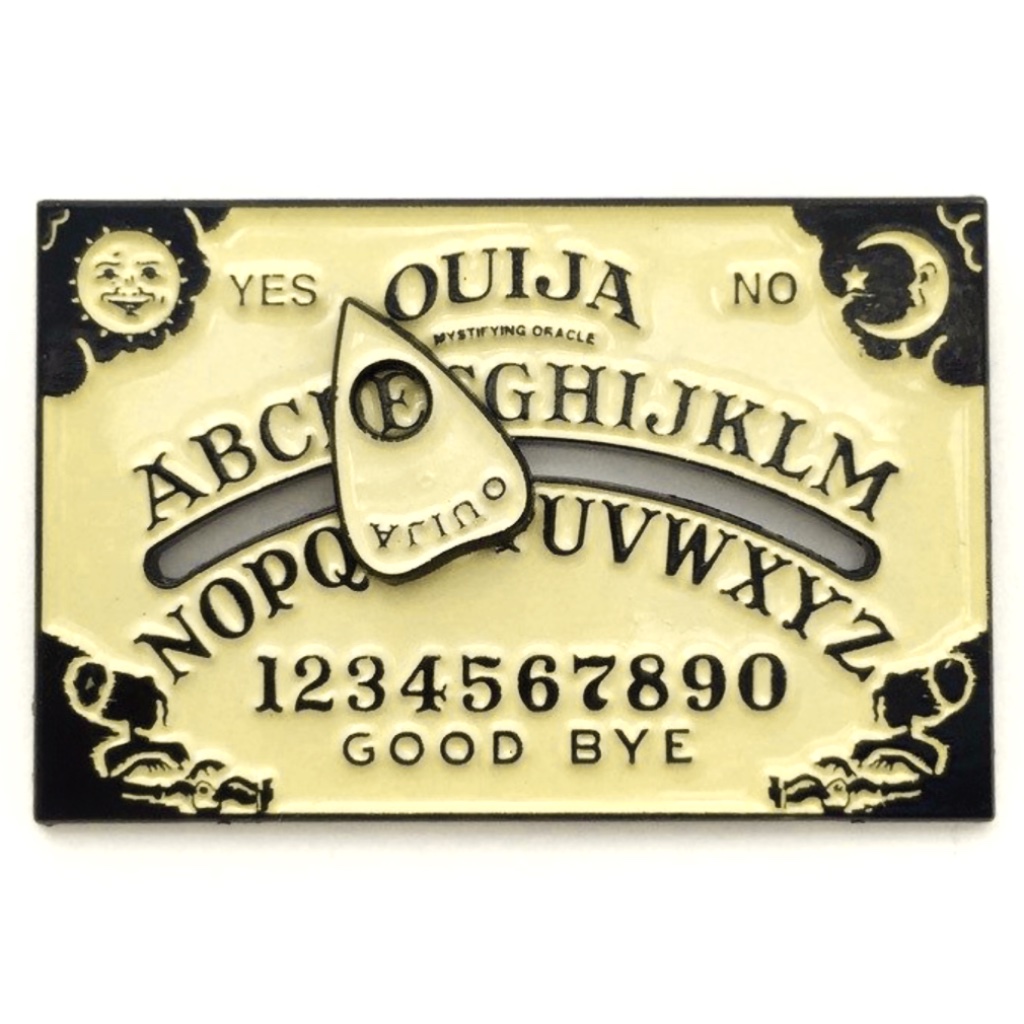 Ouija Board W/Moving Planchette Oil Dripped Enamel Pin Lapel Pin Brooch Nwt